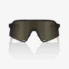100% S3 Soft Tact Black Soft Gold Mirror Lens Sunglasses