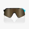 100% S3 BWR Black Soft Gold Mirror Lens Sunglasses
