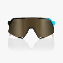 100% S3 BWR Black Soft Gold Mirror Lens Sunglasses