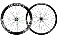 Alpina A5D 50mm / A3D 30mm Carbon Disc Brake Road Wheelset - (White)