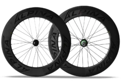 Alpina A8D 80mm Carbon Disc Brake Road Wheelset (Black)