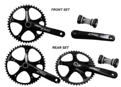 Alpina TrackTandem Chainset (170-46t-F-170mm-50t R-170mm-46t-L-R)
